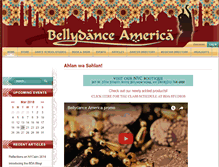 Tablet Screenshot of bellydanceamerica.com